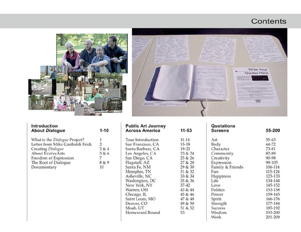 Dialogue Project Quotations & Public Art Book