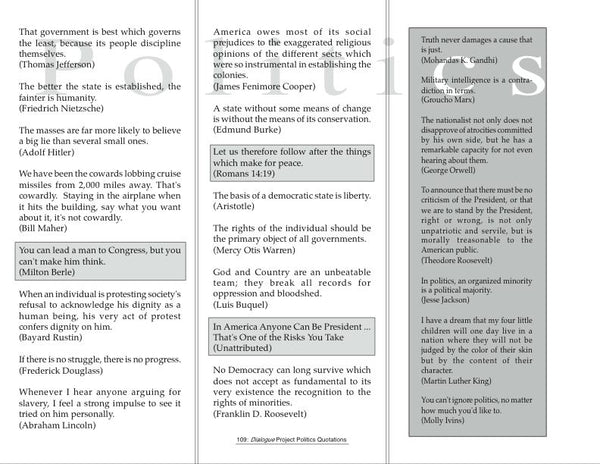 Dialogue Project Quotations & Public Art Book