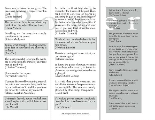 Dialogue Project Quotations & Public Art Book